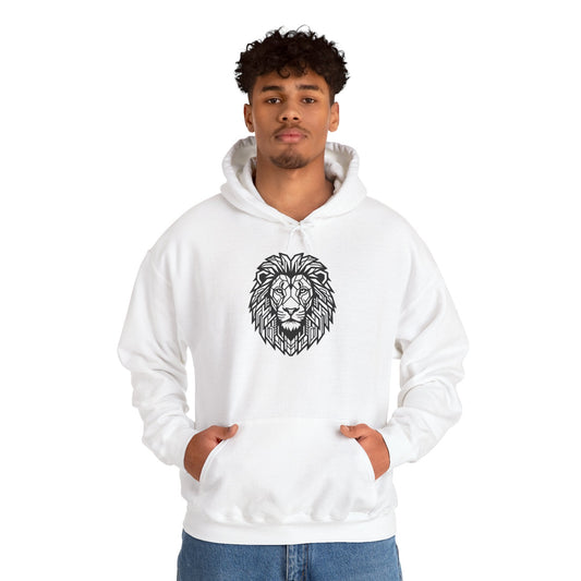 Lion Design Hoodie — 'Lion Behind Me' Graphic Pullover