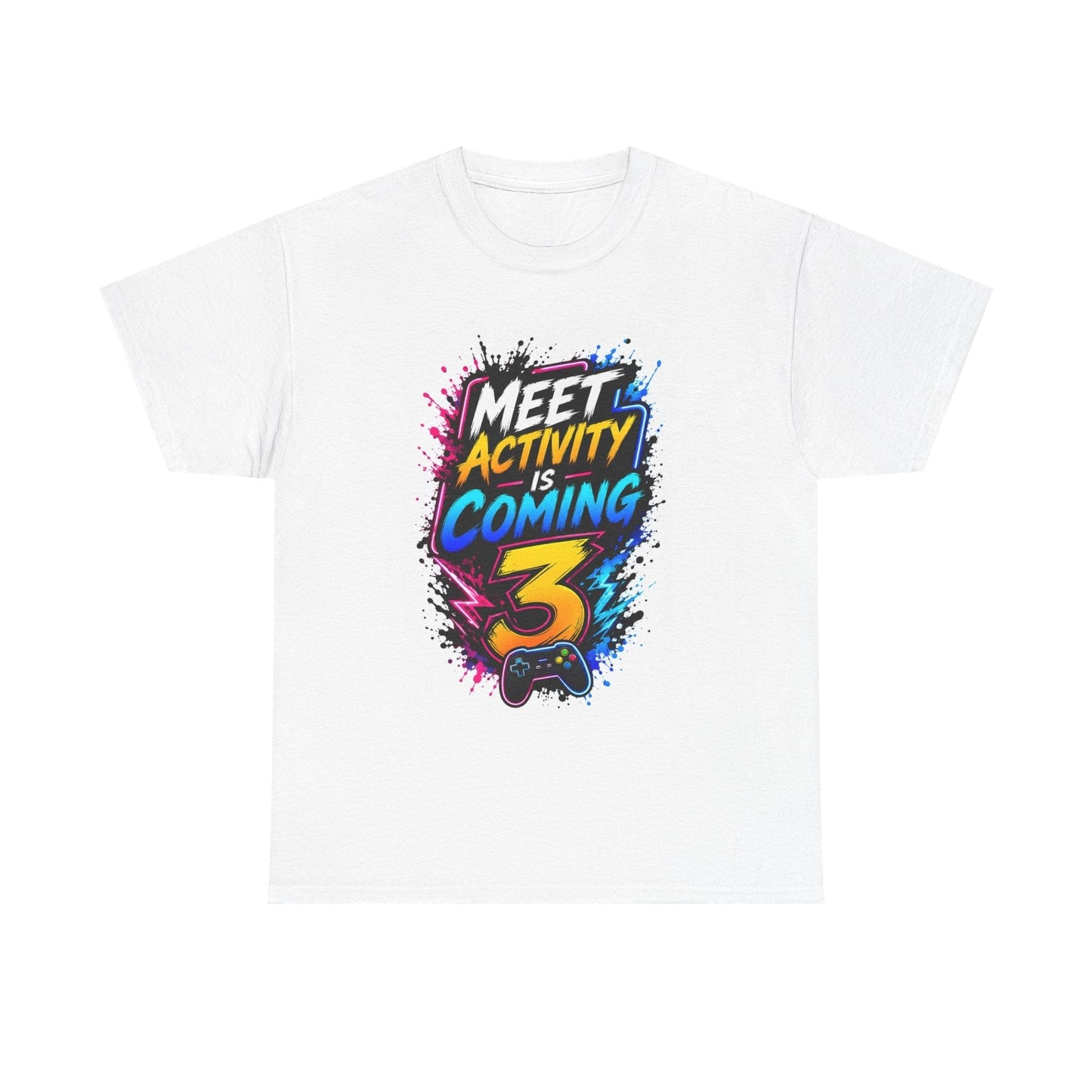 تي شيرت - تي شيرت "Meet Activity Is Coming 3" ملون للاعبين بتصميم باندا رائع