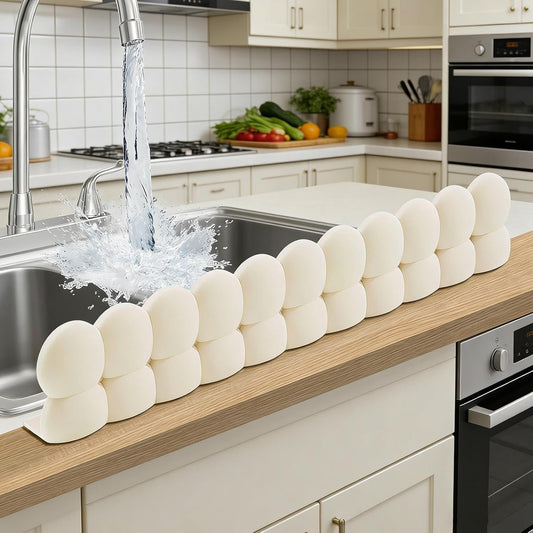 💦 Silicone Sink Splash Guard | Bubble Water Barrier Keeps Counter Dry While Washing Dishes