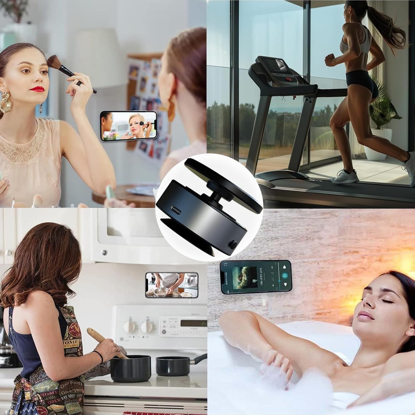 Magnetic Vacuum Suction Mobile Holder | حامل هاتف مغناطيسي بتقنية الشفط الفراغي