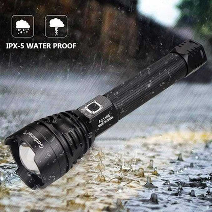 مصباح يدوي P90 LED قابل لإعادة الشحن