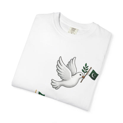 Pakistan Minar-e-Pakistan Dove T-Shirt — "Pakistan Zindabad" Patriotic Tee
