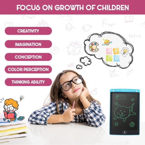 LCD Writing Tablet for Kids – Colorful Drawing Pad with Stylus