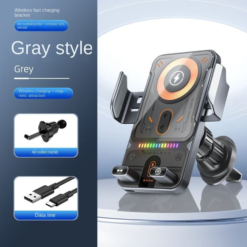 2-in-1 Smart Wireless Car Phone Mount