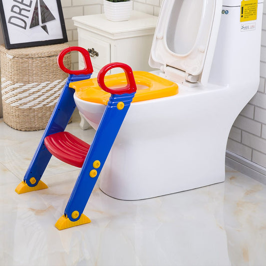 Children's Toilet Training Ladder Seat — Foldable Non-Slip Step Stool for Toddlers