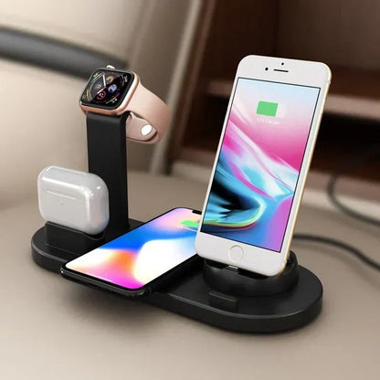 متوافق مع أجهزة Apple، حامل شحن ثلاثي في واحد لساعة iwatch و Aripods