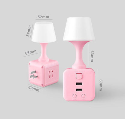 مصباح ليلي مضيء بجهاز تحكم عن بعد