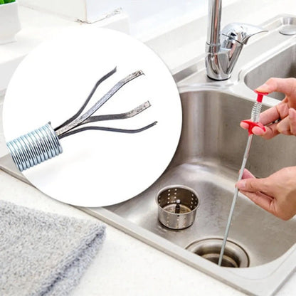 Flexible Drain Clog Remover Tool — Reusable Sink & Pipe Cleaner