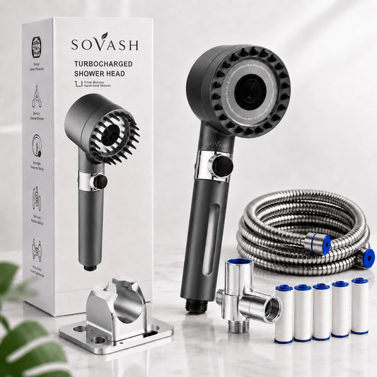 FILTERED SHOWER HEAD WATER KIT–3 SPRAY MODES🇦🇪
