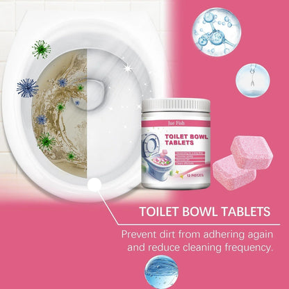 أقراص تنظيف المرحاض — انتعاش يدوم طويلًا وقطرات لإزالة البقع