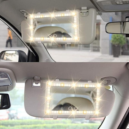 مرآة السيارة المضيئة LED