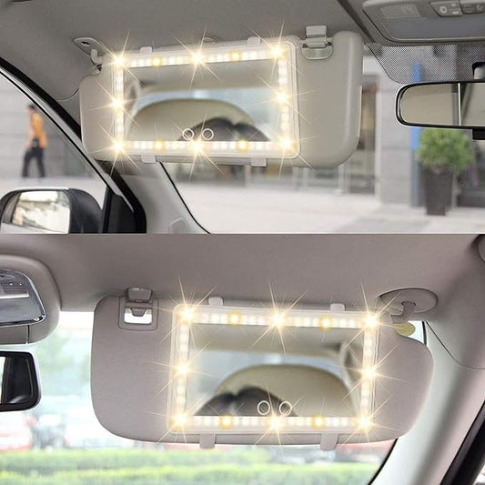 مرآة السيارة المضيئة LED