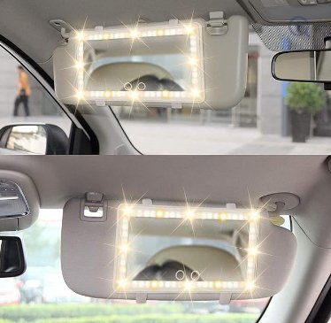مرآة السيارة المضيئة LED