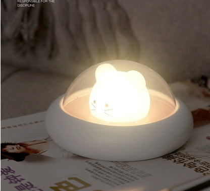 مصباح ليلي LED بمنفذ USB إضاءة سرير منزل ذكي