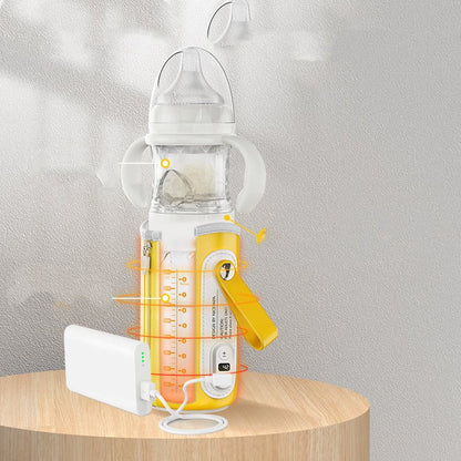 زجاجة حليب لحديثي الولادة مزودة بمنظم حرارة ذكي وشاشة رقمية للحفاظ على درجة حرارة ثابتة